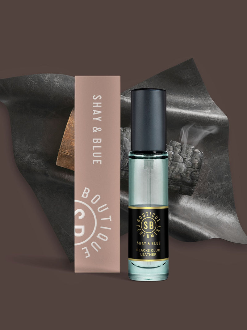 Shay & Blue Blacks Club Leather Fragrance 10ml, UK version