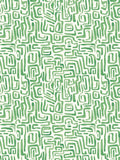Hoopla Walls Olive Mix Maze Squiggle Wallpaper A4 Sample