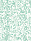 Hoopla Walls Olive Mix Maze Squiggle Wallpaper A4 Sample