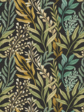 Hoopla Walls Noir Mix Verdant Leaves Wallpaper A4 Sample