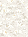 Hoopla Walls Coconut Mix Lino Leaves Wallpaper A4 Sample