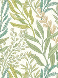 Hoopla Walls Noir Mix Verdant Leaves Wallpaper A4 Sample