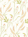 Hoopla Walls Honey Peach Springtime Meadow Wallpaper A4 Sample