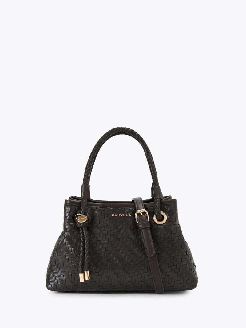 Carvela Antionia Weave Mini Bag brown woven synthetic (British brand)