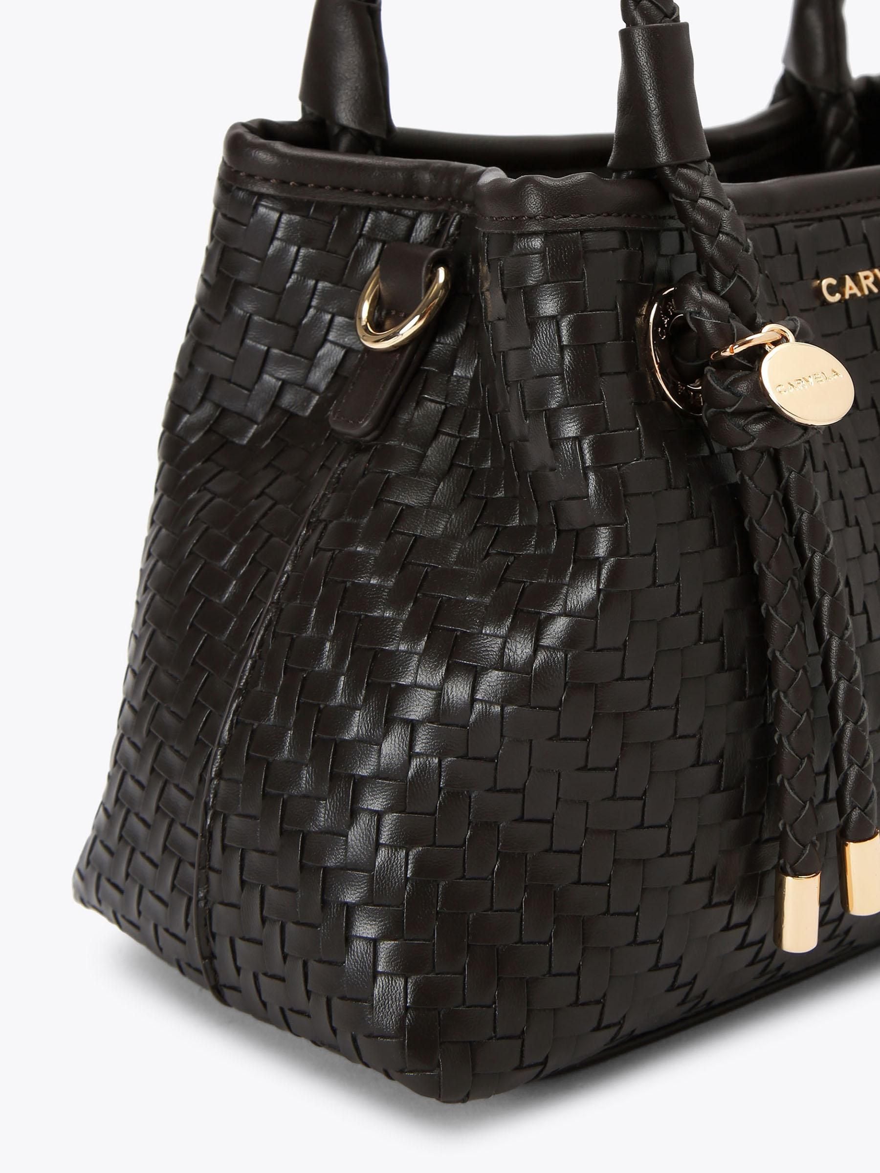 Carvela Antionia Weave Mini Bag brown woven synthetic (British brand)