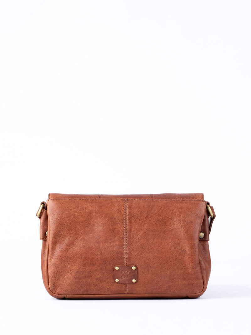 Lakeland Leather brown Patterdale cross-body bag, imported from the UK