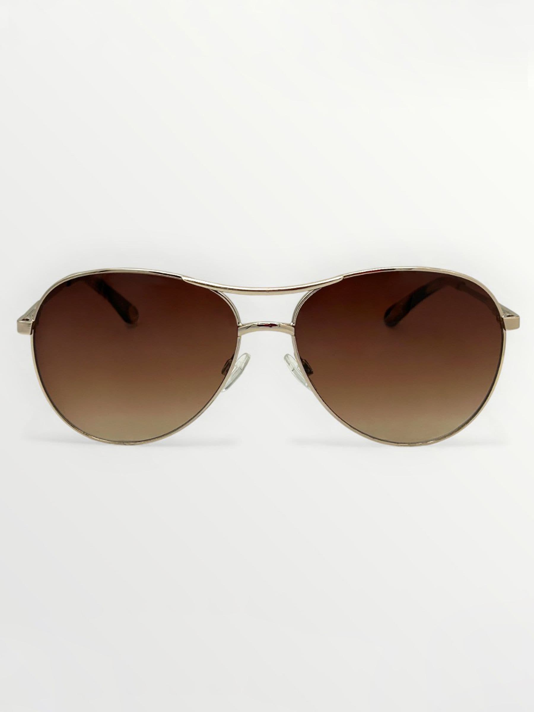 Laura Ashley gold tone aviator sunglasses - British product