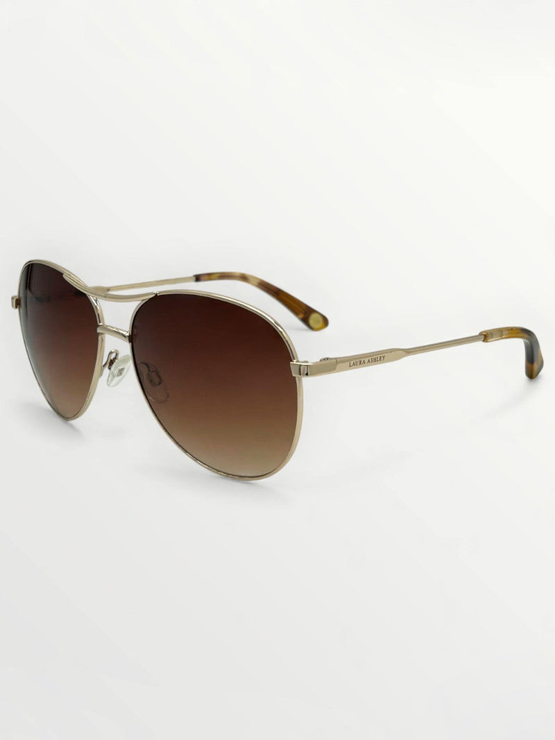 Laura Ashley gold tone aviator sunglasses - British product