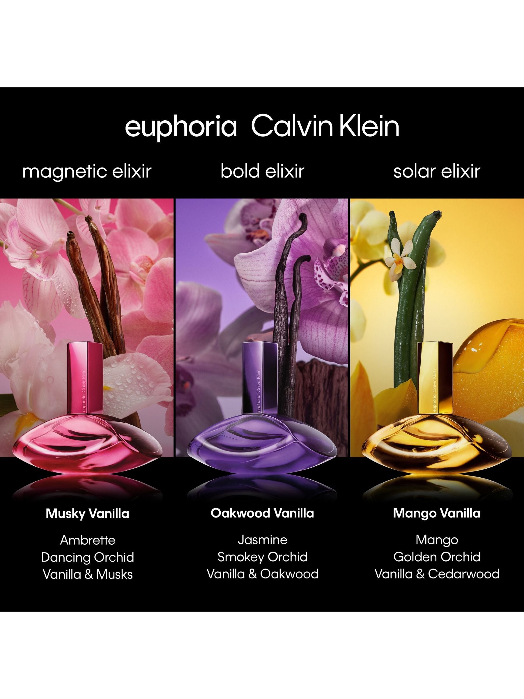 Calvin Klein Euphoria Elixir discovery set 3 x 10ml, UK version