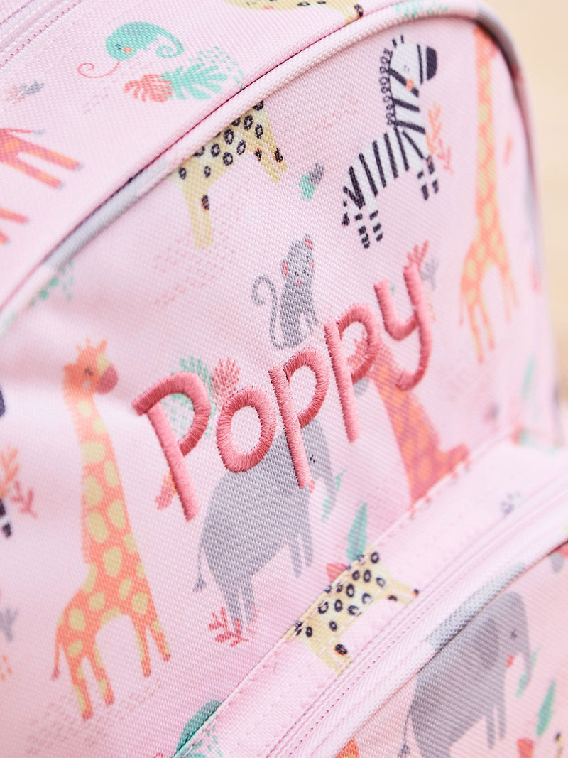 My 1st Years personalised pink safari backpack medium - British product