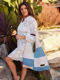 Seaspray Brown Calala Patchwork Beach Bag And Purse Set (Height 40cm, Width 58cm)