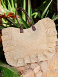 Seaspray Clara ruffle bag natural - British product