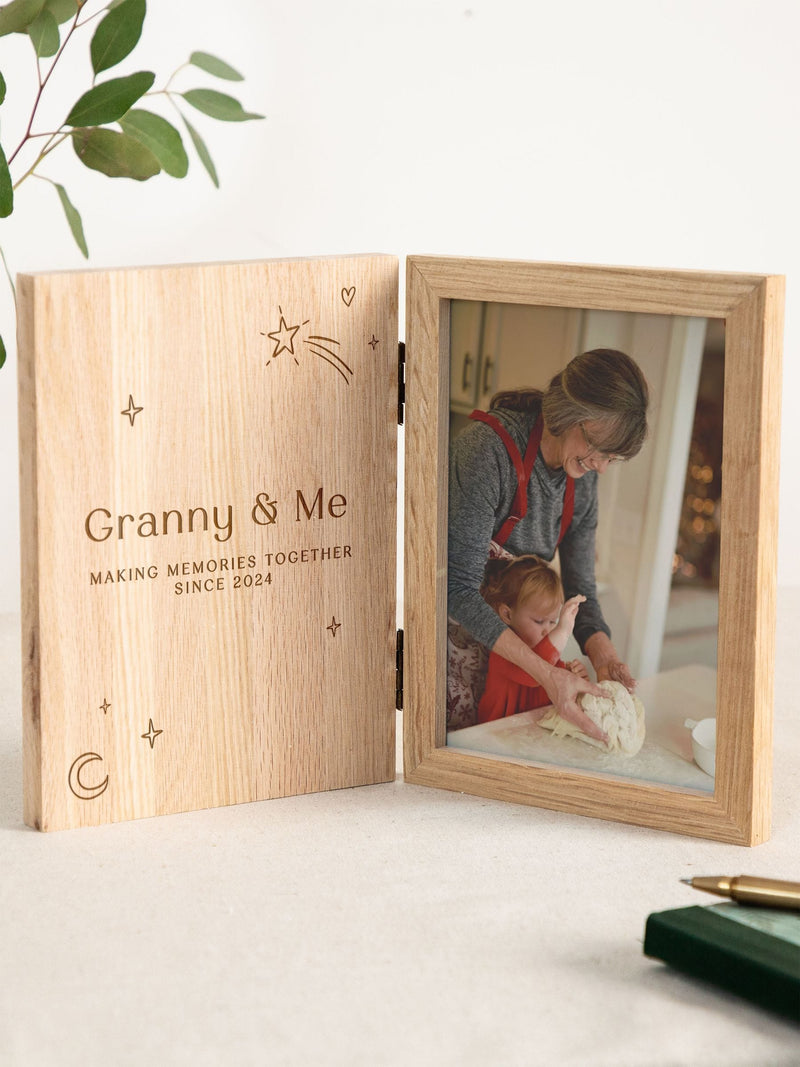 No Ordinary Gift shooting star personalised wooden photo frame, imported from the UK