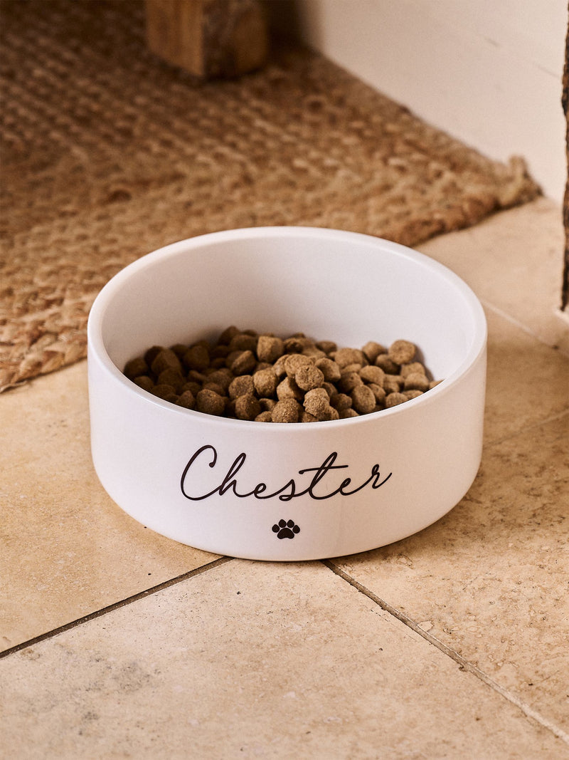 No Ordinary Gift paw print pet bowl 15cm - British product