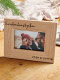 No Ordinary Gift personalised wooden frame Our Adventures Together fits 6x4 photo, imported from the UK