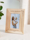 No Ordinary Gift personalised engraved oak photo frame 24.5x19.5cm, imported from the UK