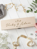 No Ordinary Gift personalised engraved couples wine box, UK version