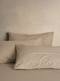 Bedfolk Brown Relaxed Cotton Pillowcases Pair