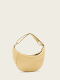 AllSaints Yellow Luna Micro Bag leather handbag, imported from the UK