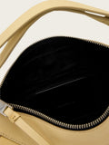 AllSaints Yellow Luna Micro Bag leather handbag, imported from the UK
