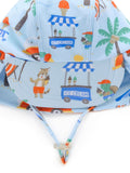 Purebaby Blue Legionaires swim hat, imported from the UK