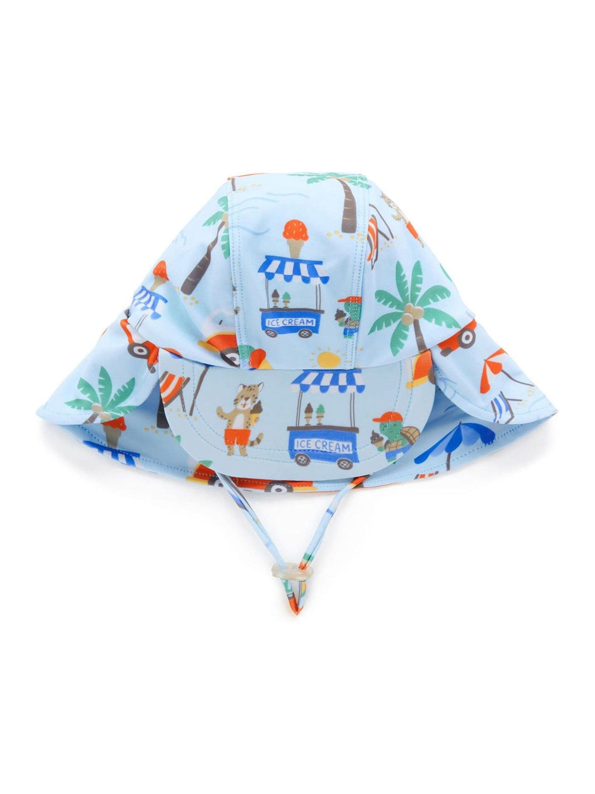 Purebaby Blue Legionaires swim hat, imported from the UK