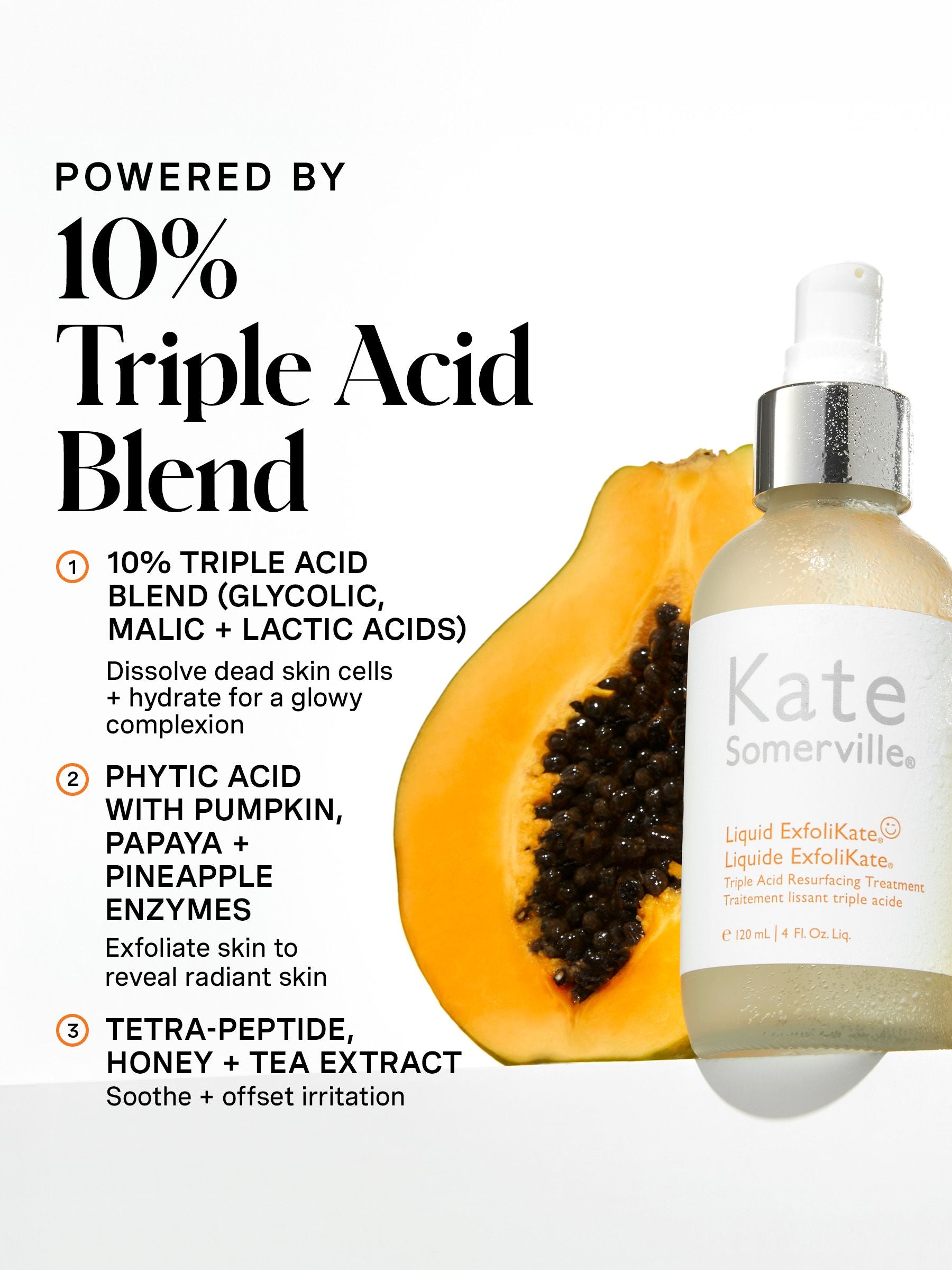 Kate Somerville Liquid ExfoliKate Triple Acid Treatment 120ml (British brand)