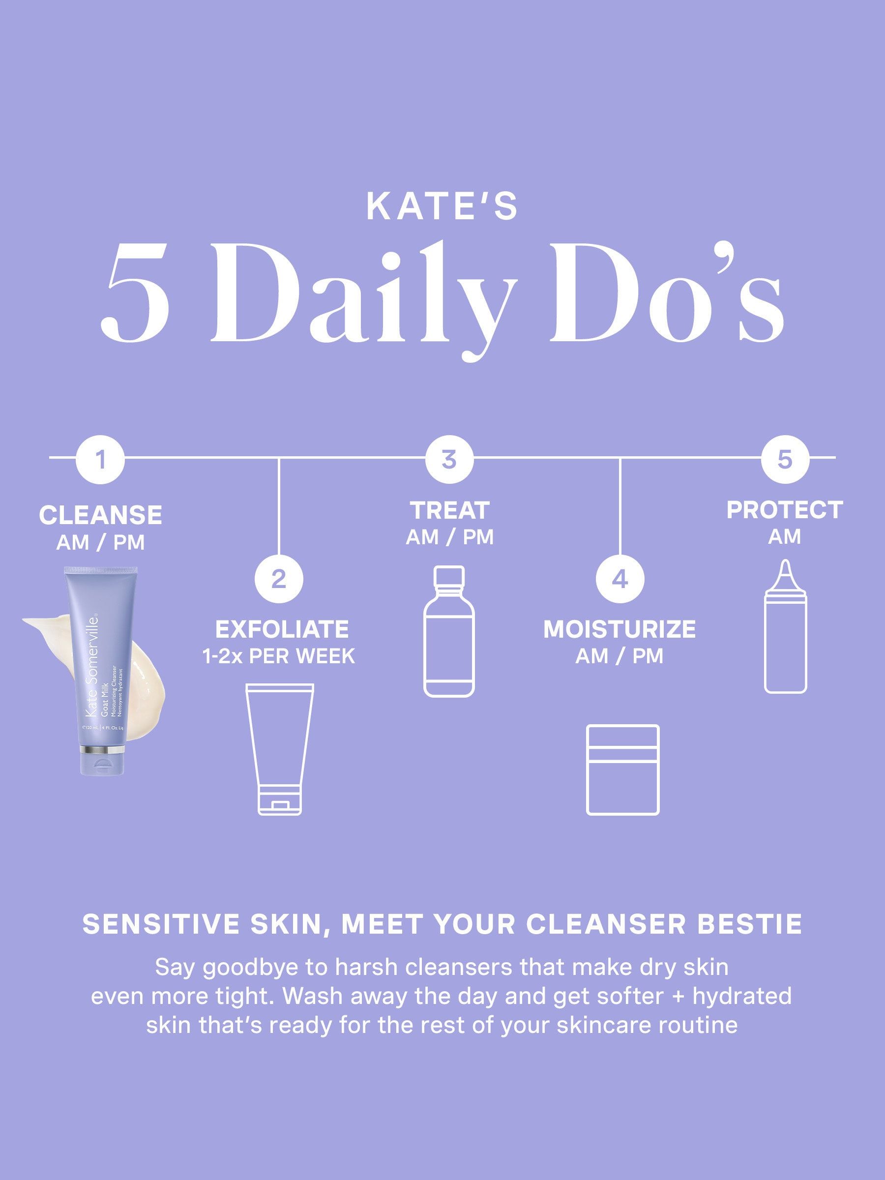 Kate Somerville goat milk moisturizing cleanser 120ml, imported from the UK