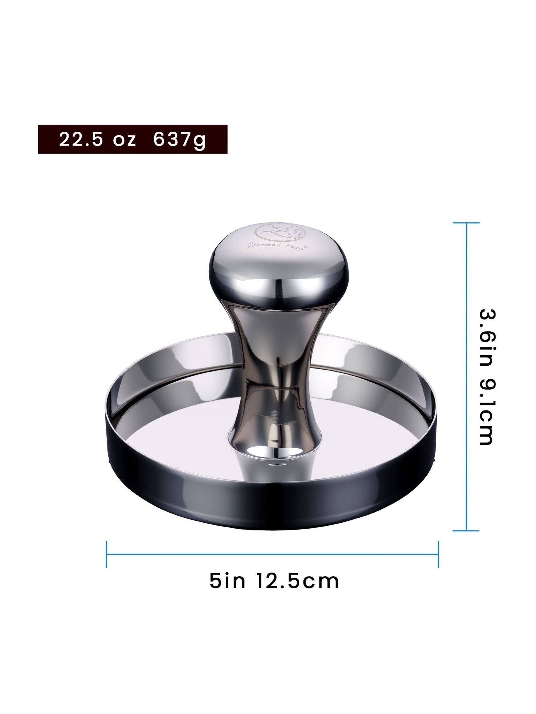 Gourmet Easy stainless steel burger press and patty maker - British product