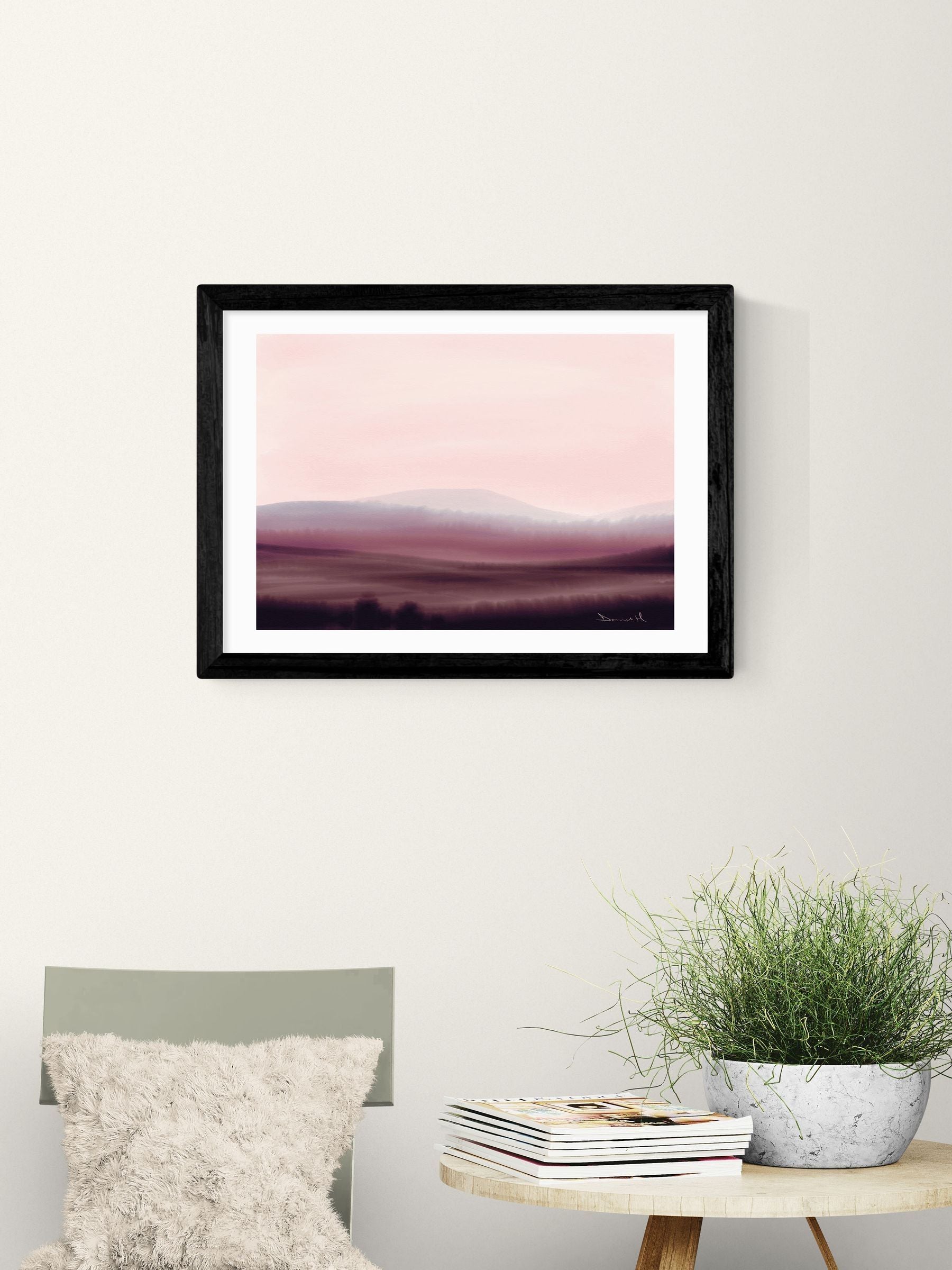 East End Prints Black Dusk wall art print by Dan Hobday (British brand)