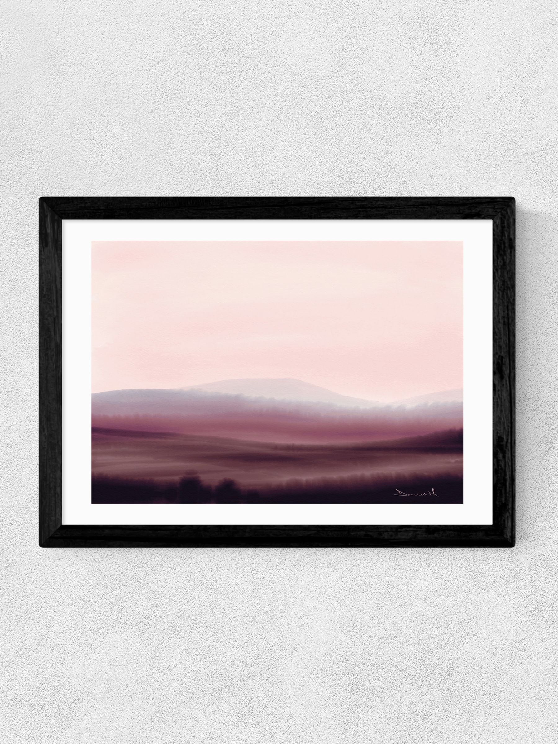 East End Prints Black Dusk wall art print by Dan Hobday (British brand)