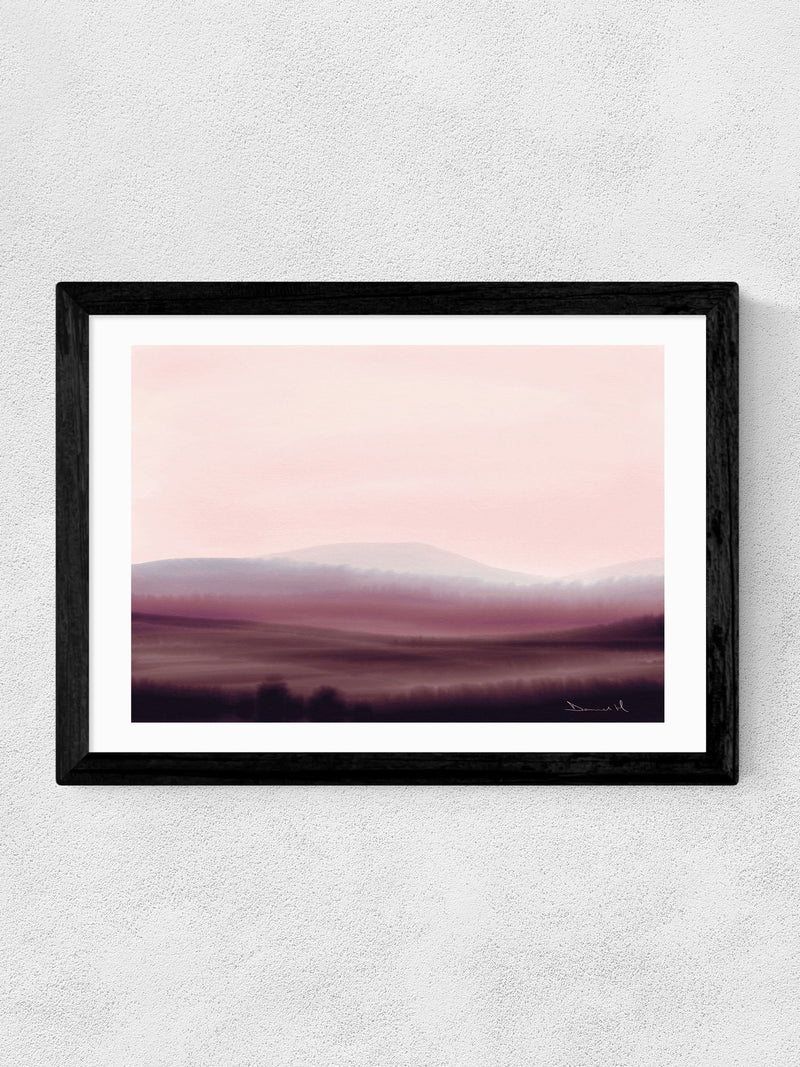East End Prints Black Dusk wall art print by Dan Hobday (British brand)