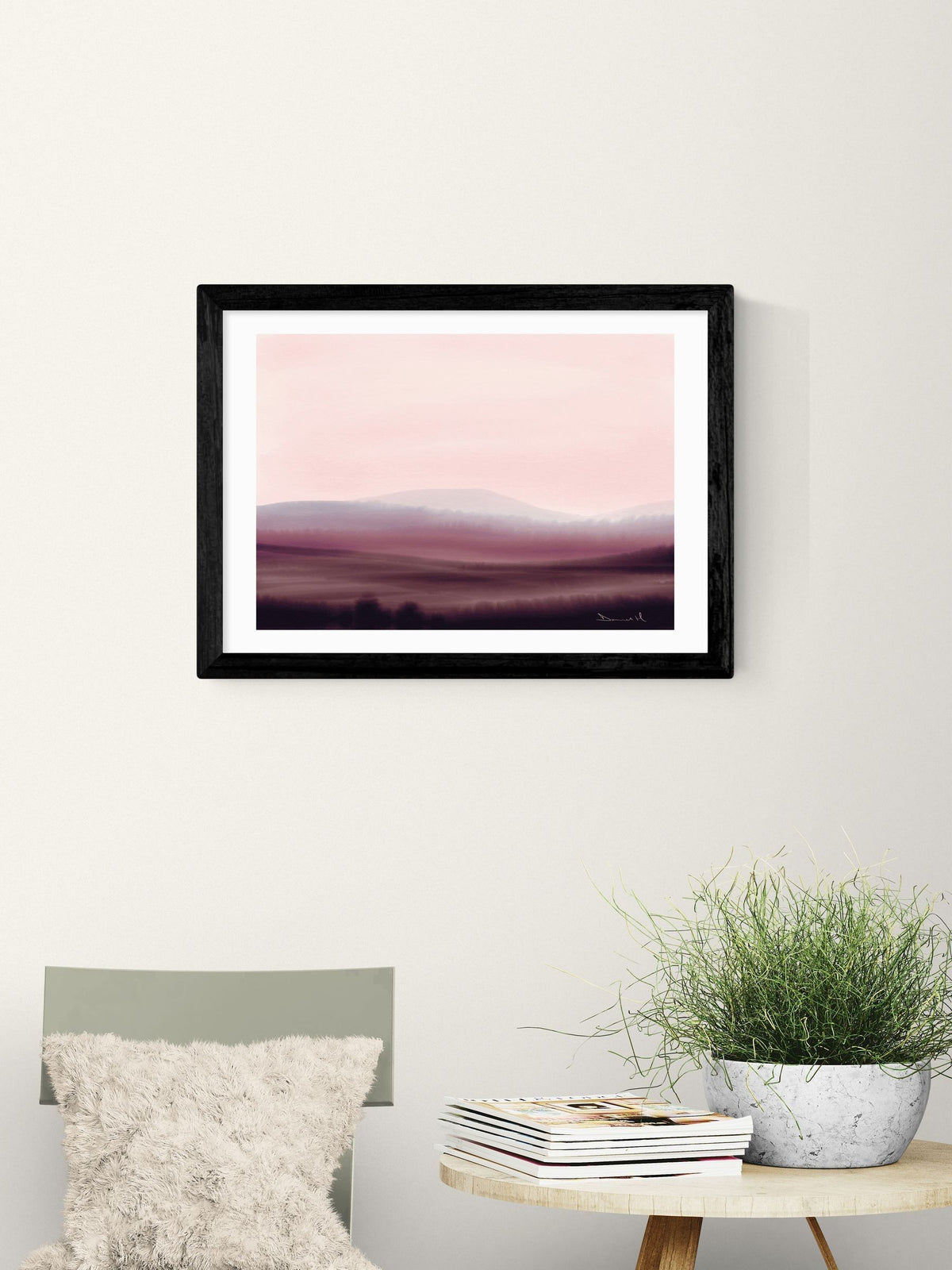 East End Prints Black Dusk wall art print by Dan Hobday (British brand)
