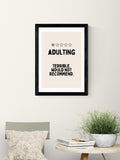 East End Prints Black Adulting Wall Art Print by Wisdom and Wonder Designs