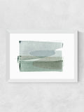 East End Prints White Transparent Layers wall art print, imported from the UK