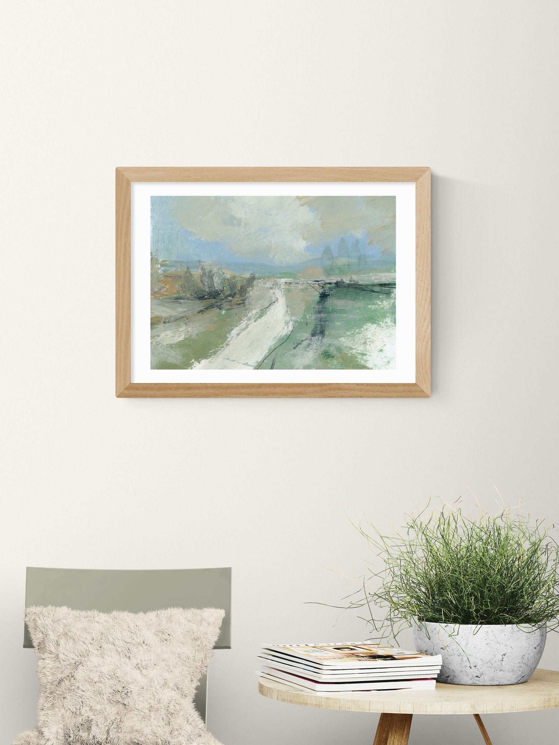 East End Prints Oak Bramble Brook Wall Art Print by Dan Hobday