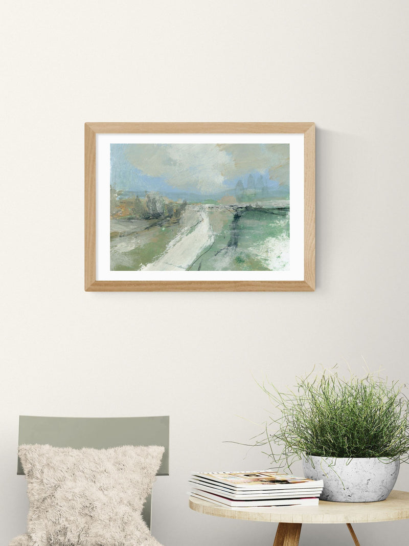 East End Prints Oak Bramble Brook Wall Art Print by Dan Hobday