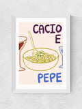 East End Prints Cacio Pepe wall art print, imported from the UK