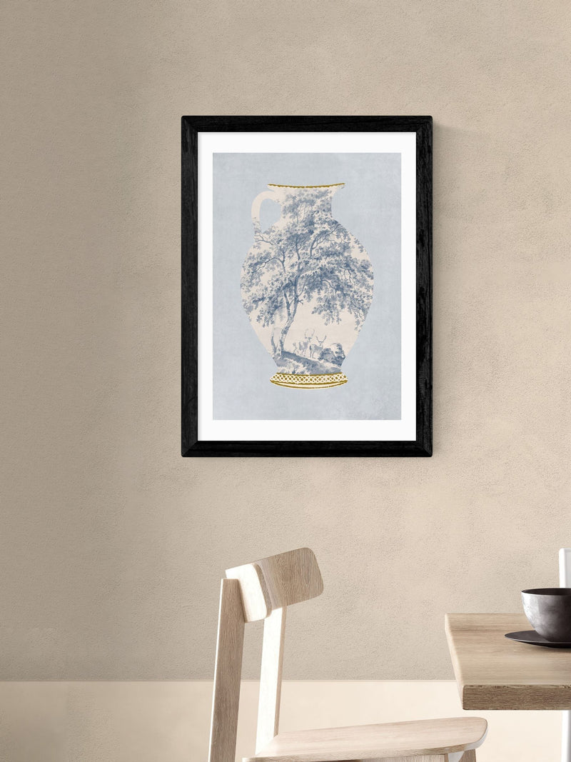 East End Prints Black French Vase Wall Art Print by Oh Fine Art
