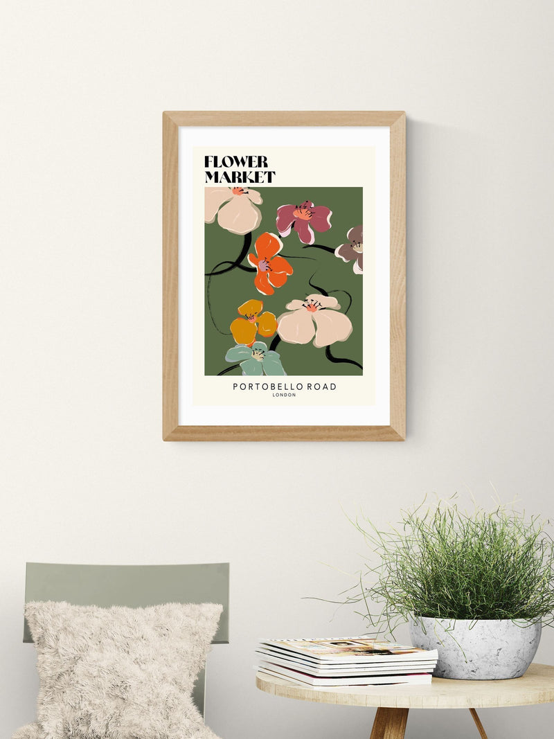 East End Prints Oak Portobello Road Wall Art Print by Luxe Poster Co