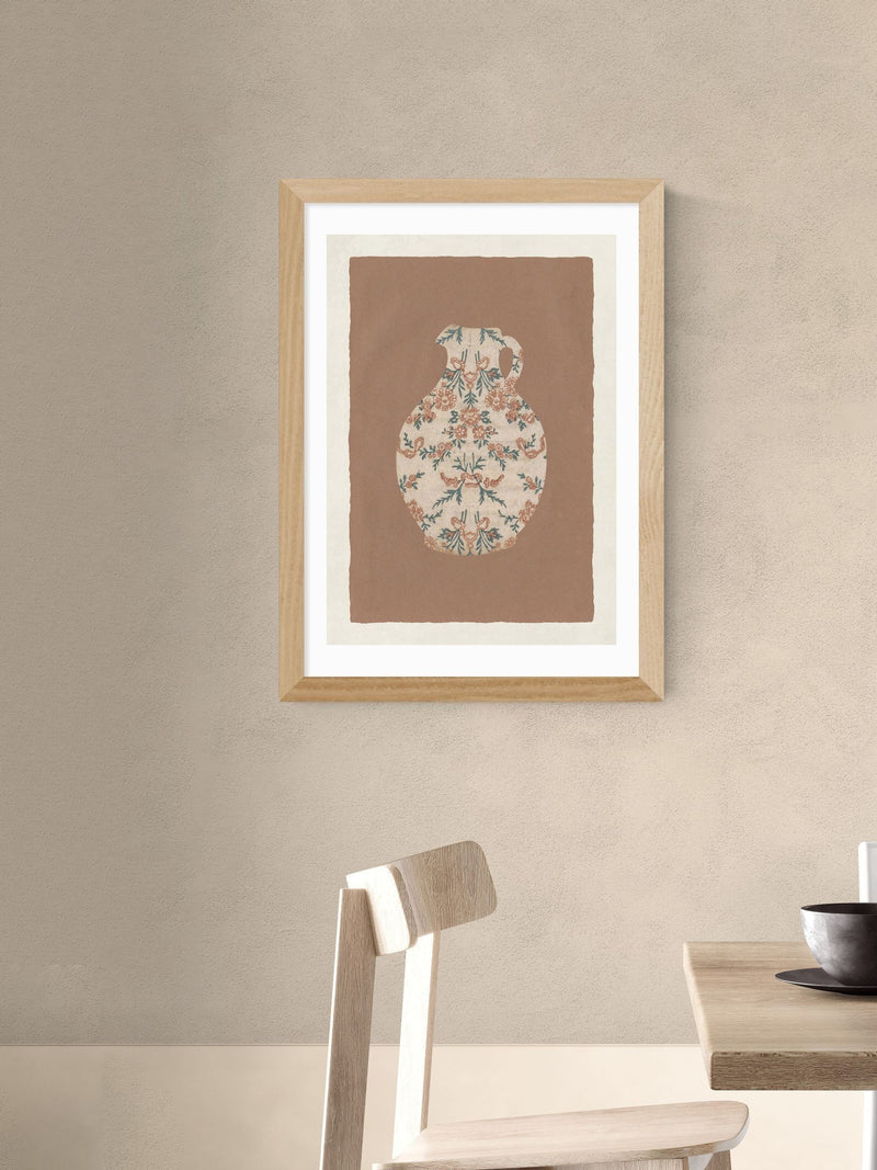 East End Prints Oak Rustic Vase Wall Art Print by Oh Fine! Art