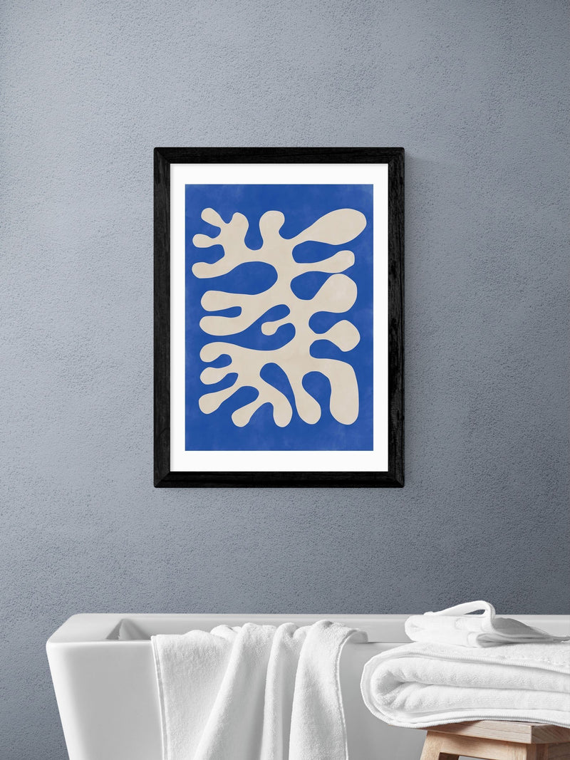 East End Prints Black Shapes Poster Wall Art Print by The Print Republic