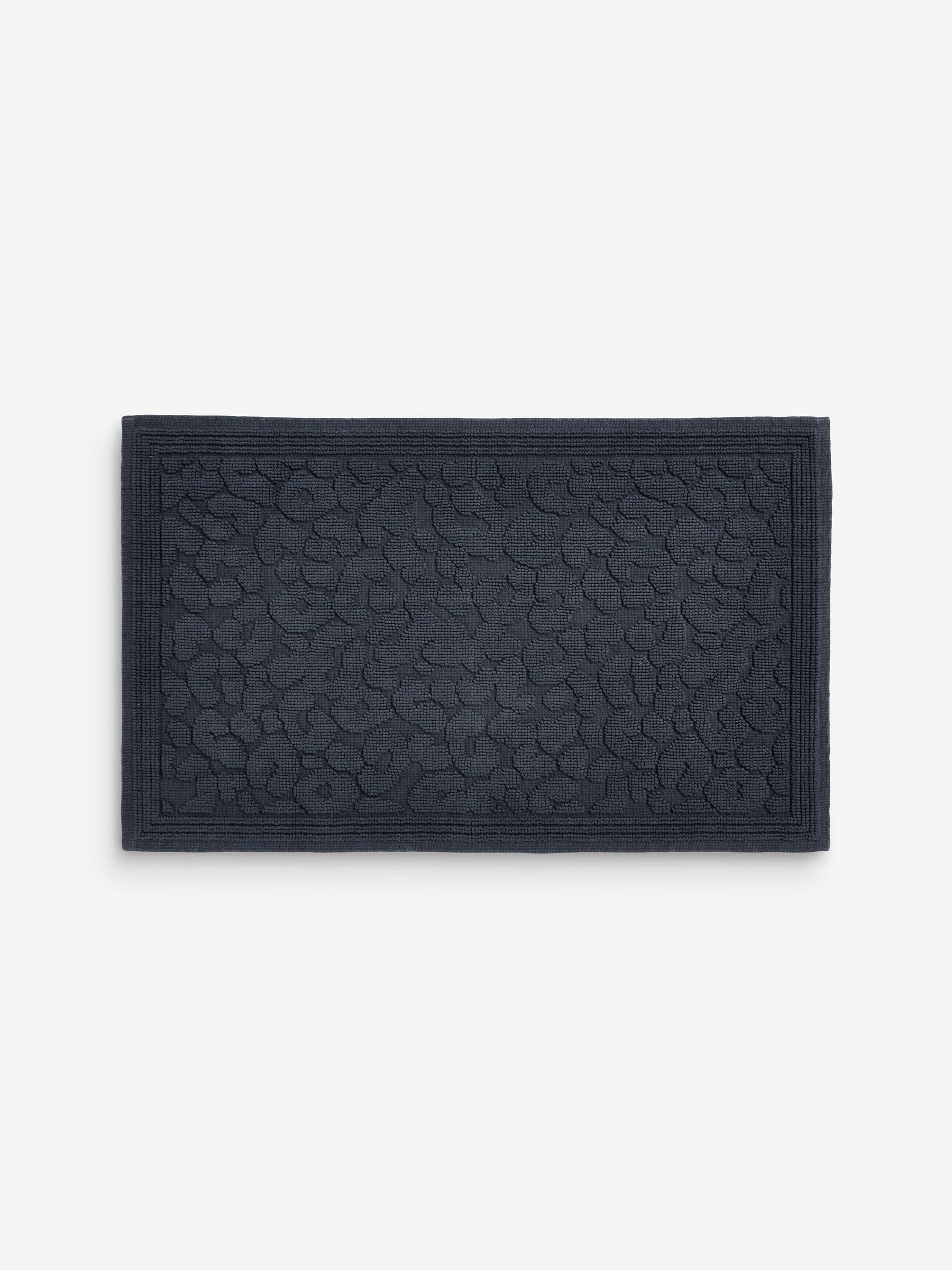 Rockett St George Black Leopard bath mat 50x80cm - British product