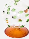Oliver Bonas green puffa fish glass candle holder (British brand)