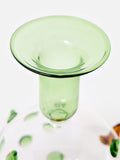Oliver Bonas green puffa fish glass candle holder (British brand)