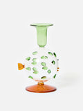 Oliver Bonas green puffa fish glass candle holder (British brand)