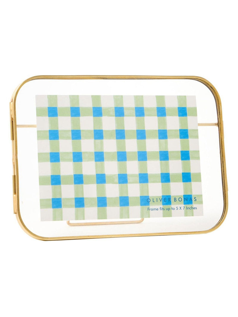 Oliver Bonas gold curved glass picture frame 5x7, UK version