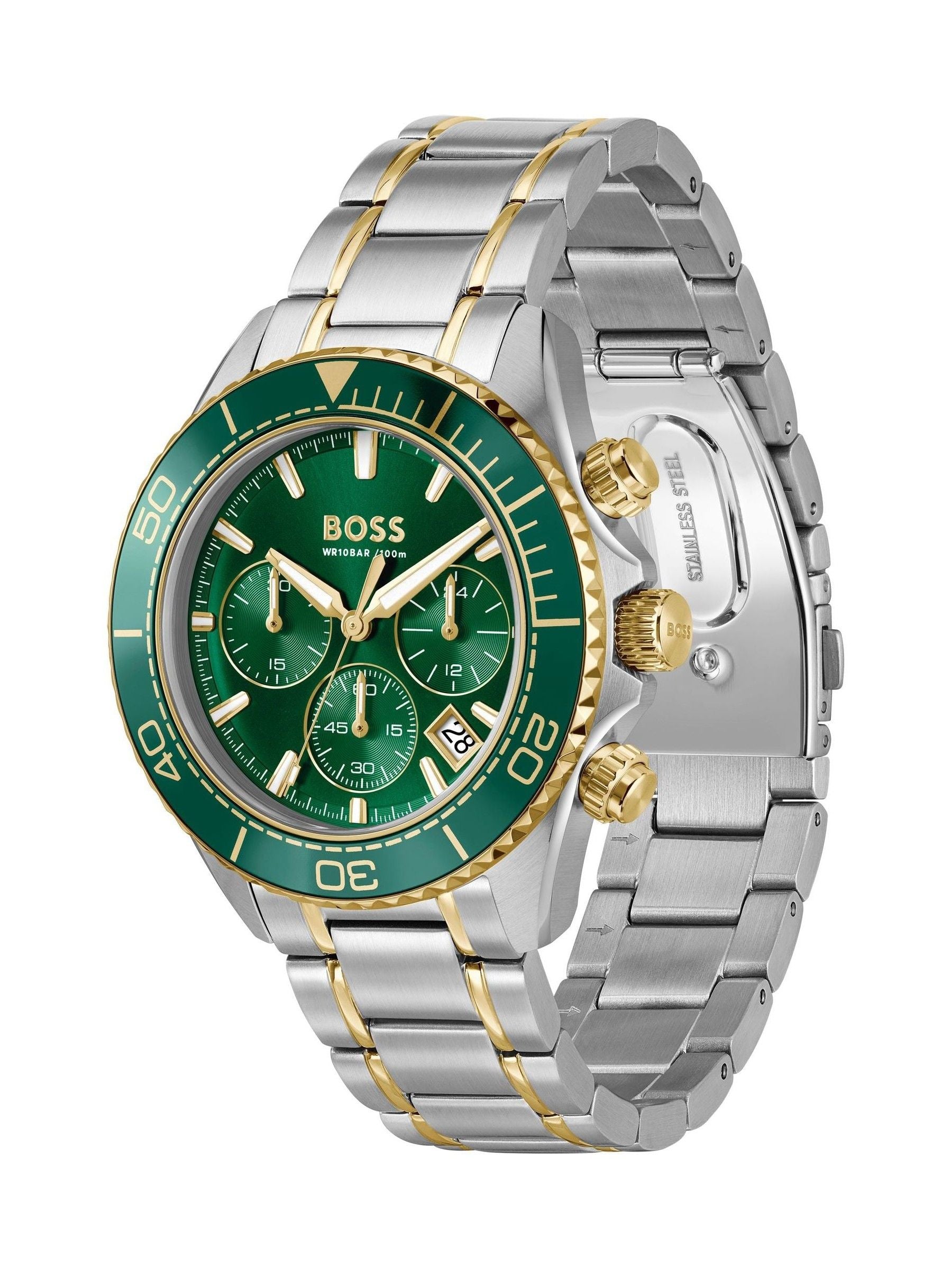 BOSS Sealiner Chrono two tone watch 44mm - British product