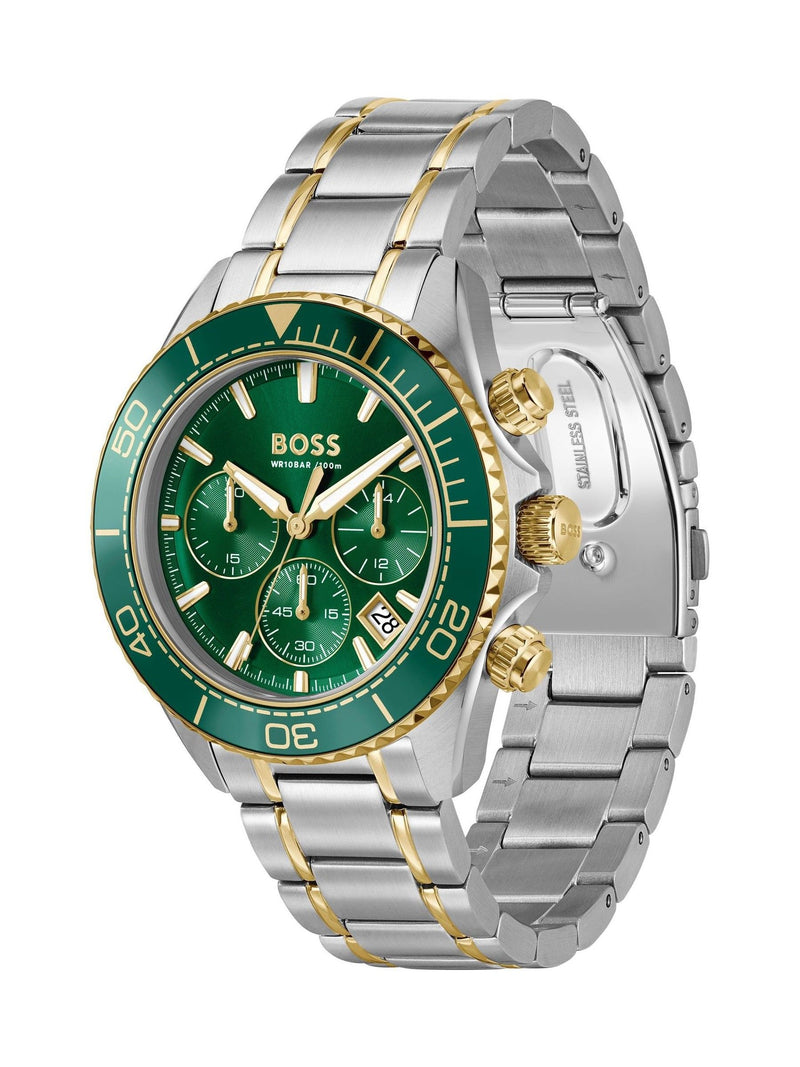 BOSS Sealiner Chrono two tone watch 44mm - British product