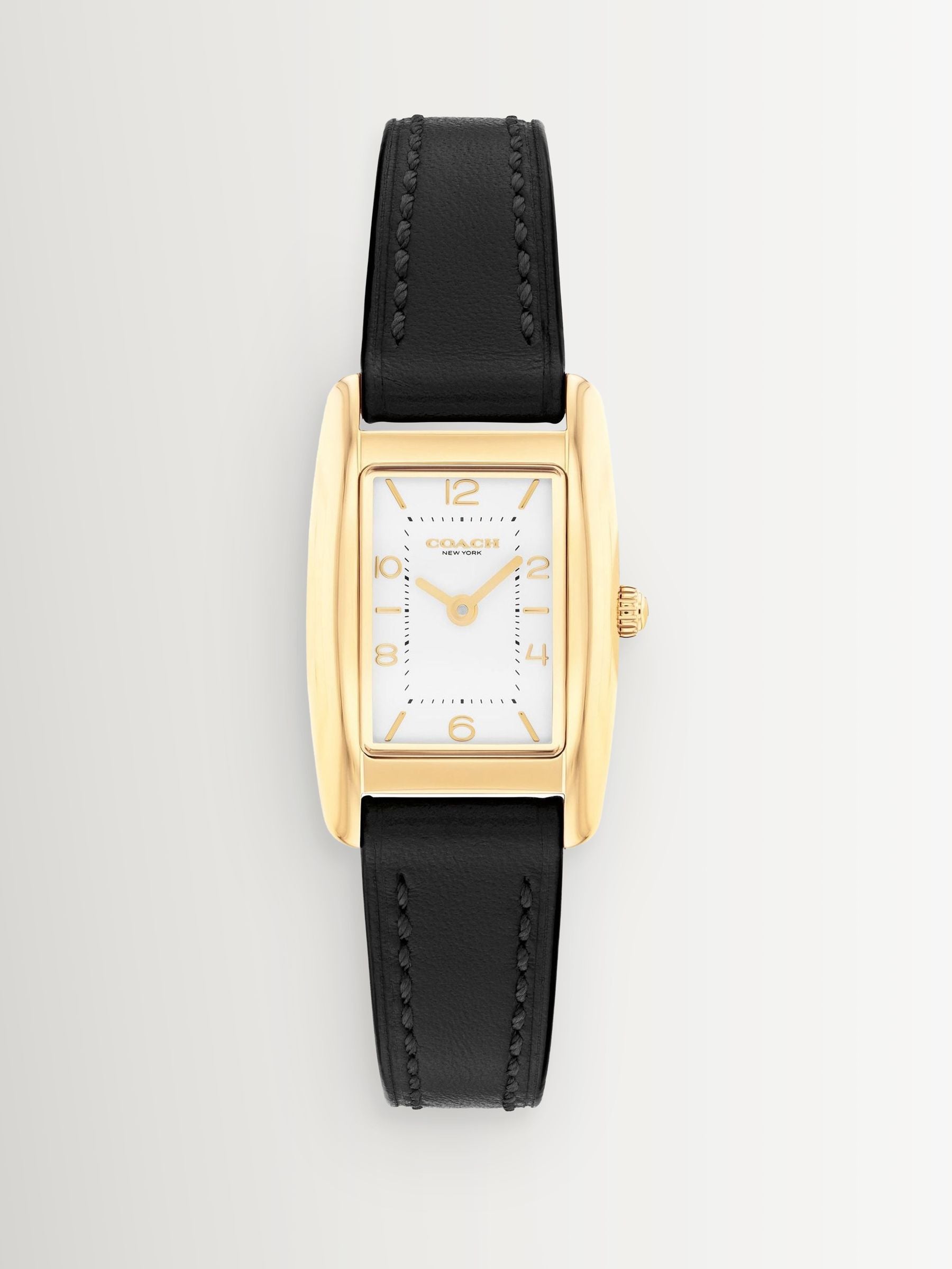 COACH Black Reese leather strap watch - British product